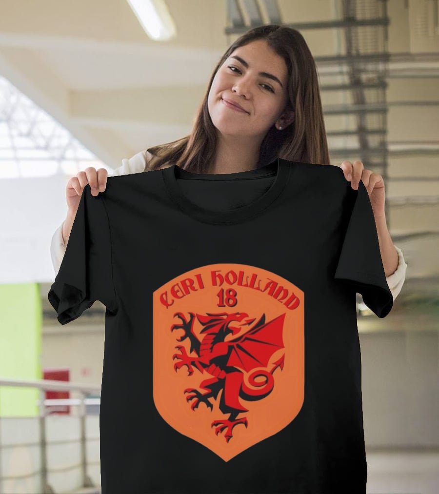 Ceri Holland 18 Red Dragon T-Shirt