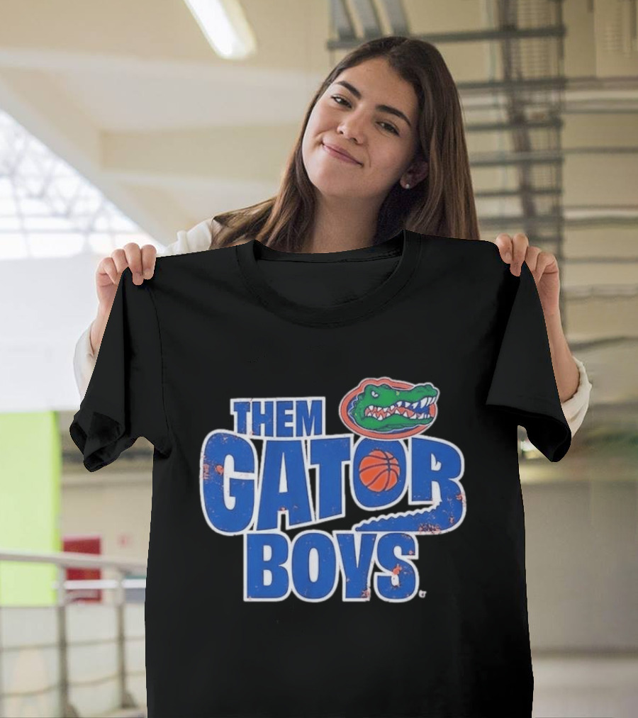 Them Gator Boys Florida Basketball Gator Logo And Ball T-Shirt