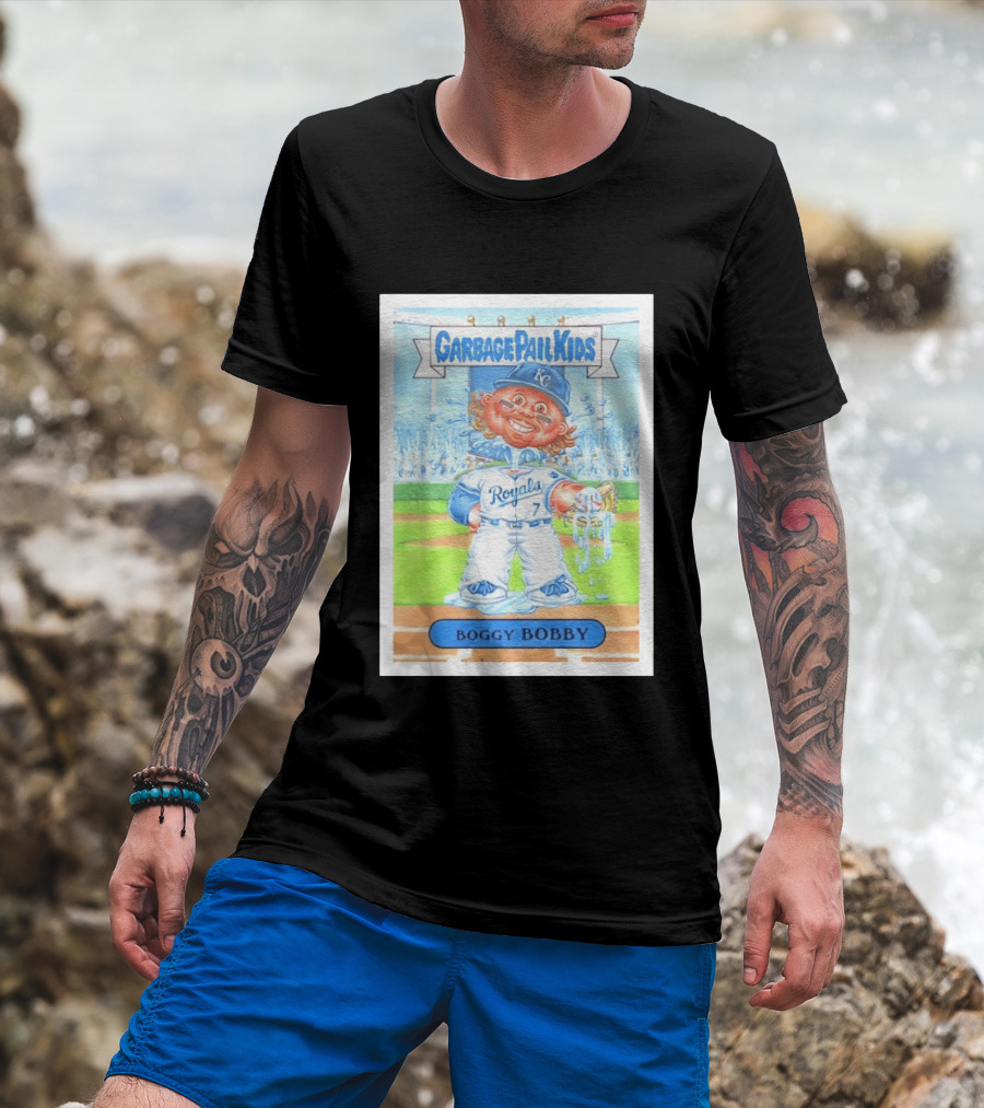 Garbage Pail Kids Boggy Bobby Royals KC Baseball Card T-Shirt