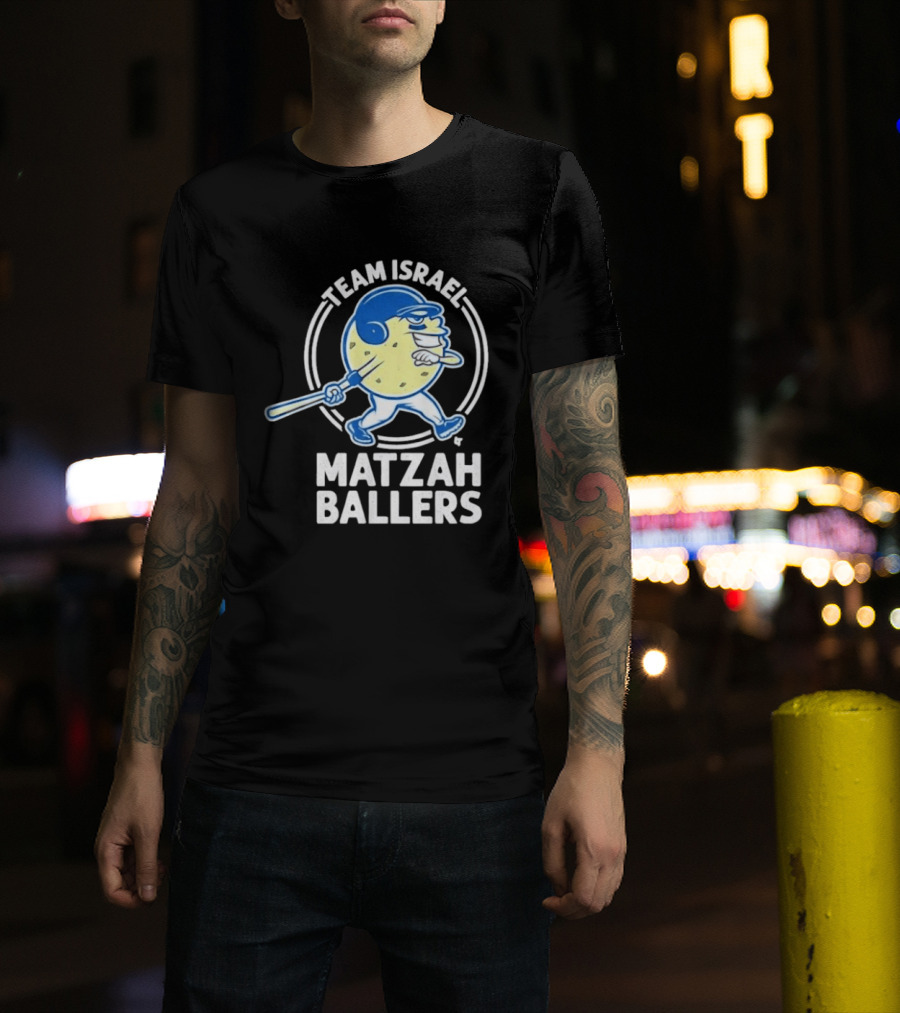 Team Israel Matzah Ballers Garrett Stubbs T-Shirt