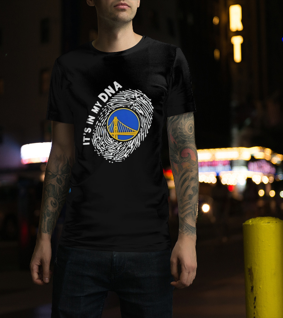 Golden State Warriors It's In My DNA Fingerprint Basketball T-Shirt