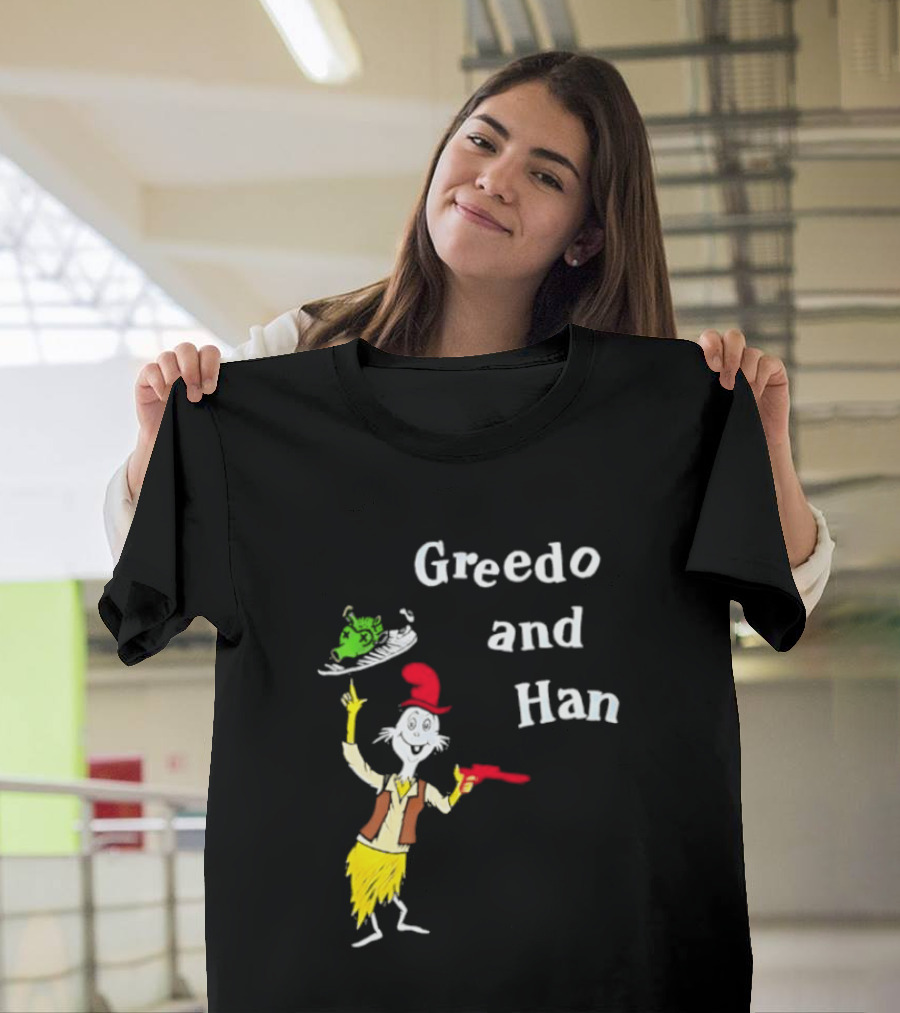Greedo And Han Dr Seuss Blaster T-Shirt