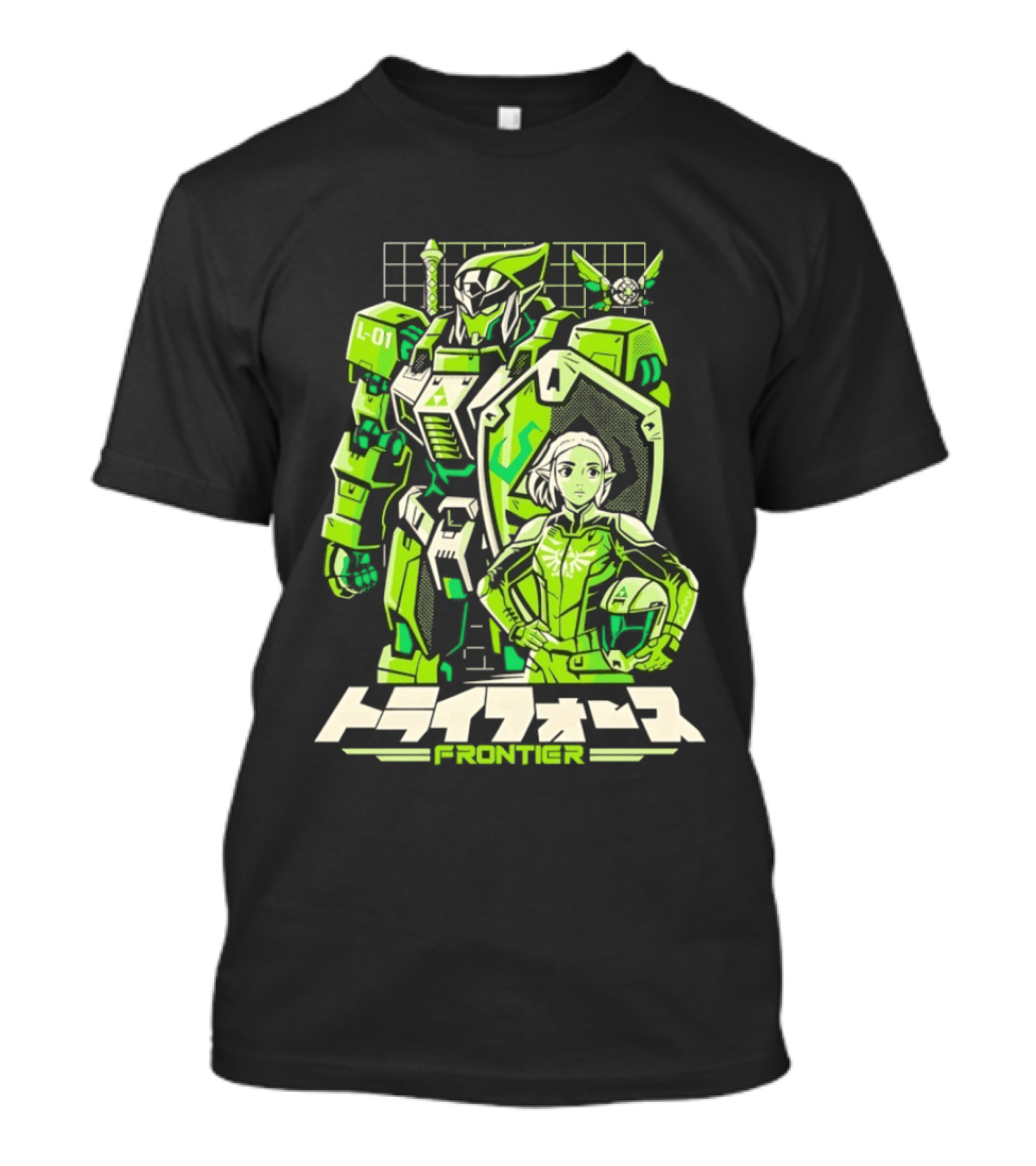 Hylian Mecha Triad Frontier Triforce L 01 Japanese T-Shirt