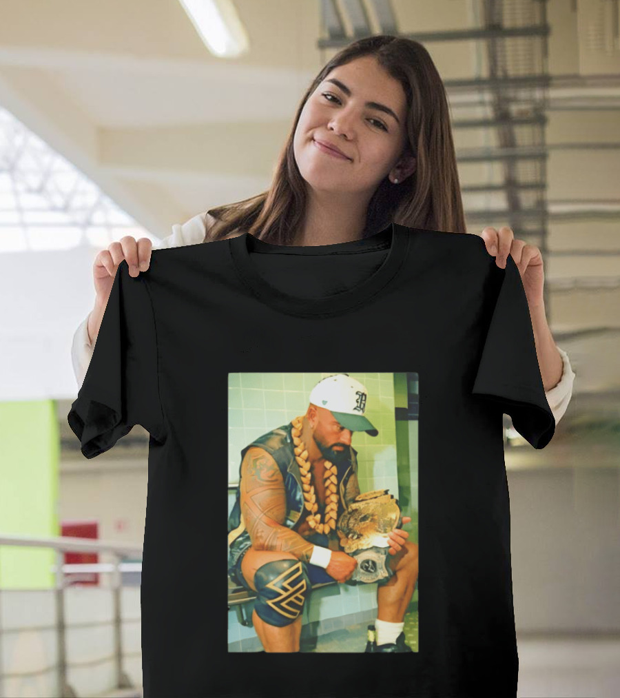 Kobe Carter Colby Carter Pro Wrestling Championship Belt And Beaded Necklace T-Shirt