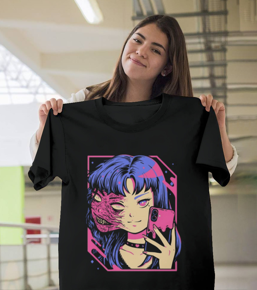 Love Me To Death Again Anime Zombie Aesthetic Pastel Goth T-Shirt