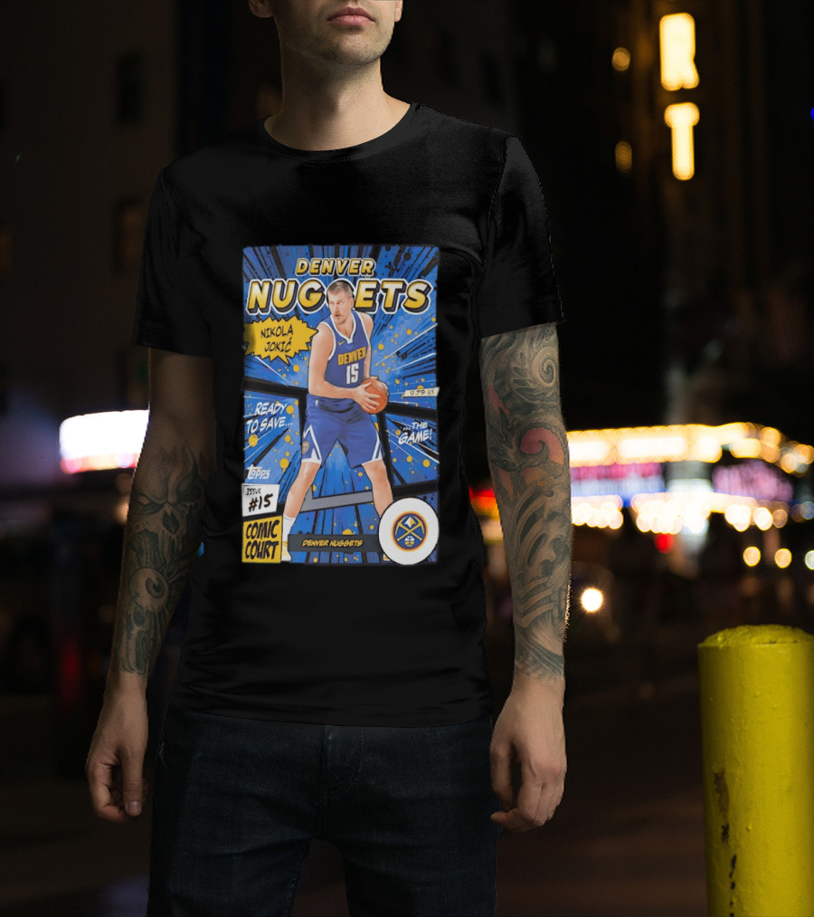 Denver Nuggets Nikola Jokic Comic Court Issue 15 T-Shirt