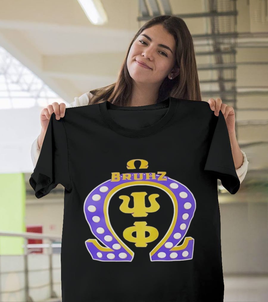 Omega Psi Phi Bruhz Greek Letters T-Shirt