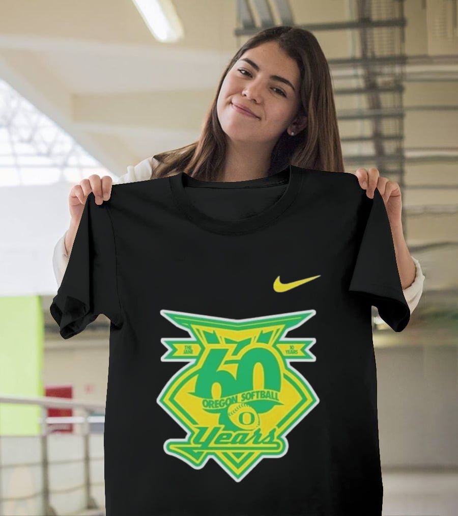 Nike Oregon Softball 60 Years Anniversary T-Shirt
