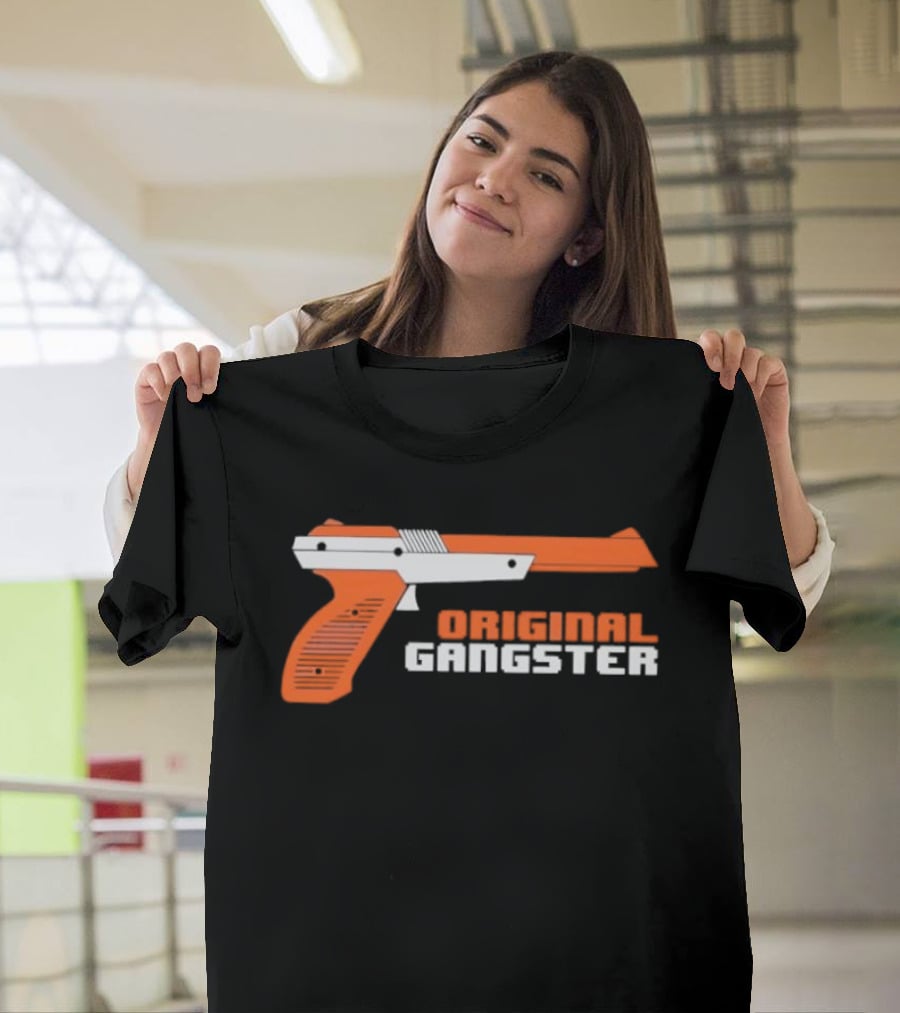 Original Gangster Orange Video Game Zapper Gun T-Shirt