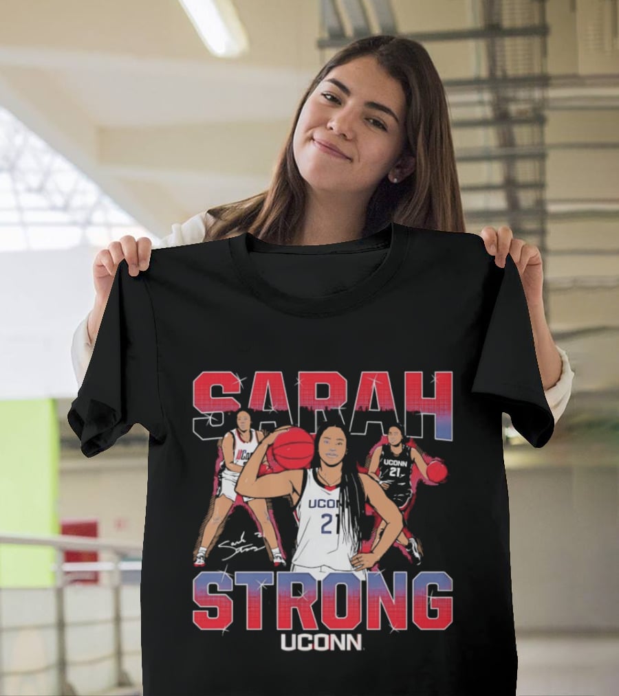 UConn Huskies Sarah Strong Basketball Player T-Shirt