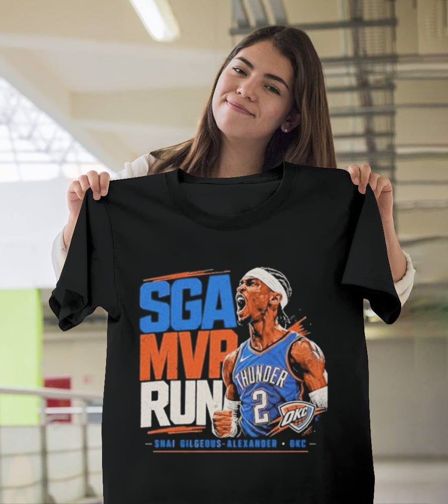 SGA MVP Run Shai Gilgeous Alexander OKC Thunder 2 T-Shirt