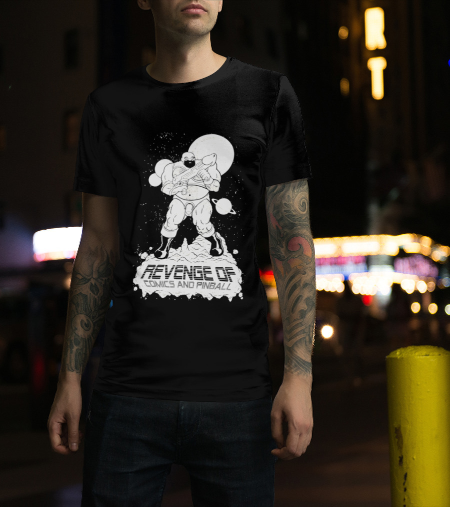 Revenge Of Comics And Pinball Spacesuit Cosmic Warrior Planet Battle T-Shirt