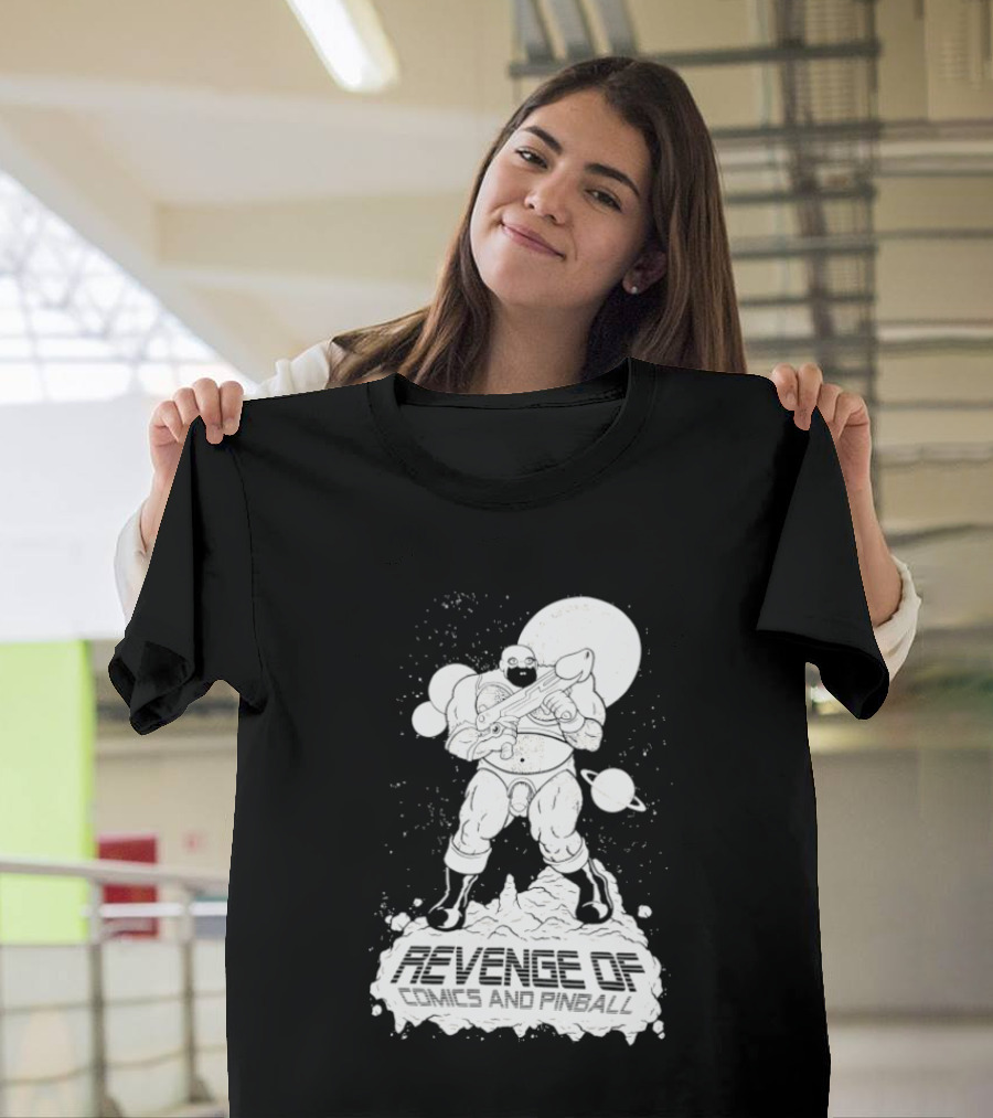 Revenge Of Comics And Pinball Spacesuit Cosmic Warrior Planet Battle T-Shirt