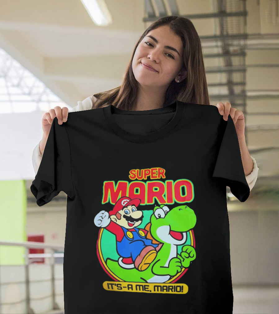Super Mario Yoshi It's A Me Mario Nostalgic Adventure T-Shirt