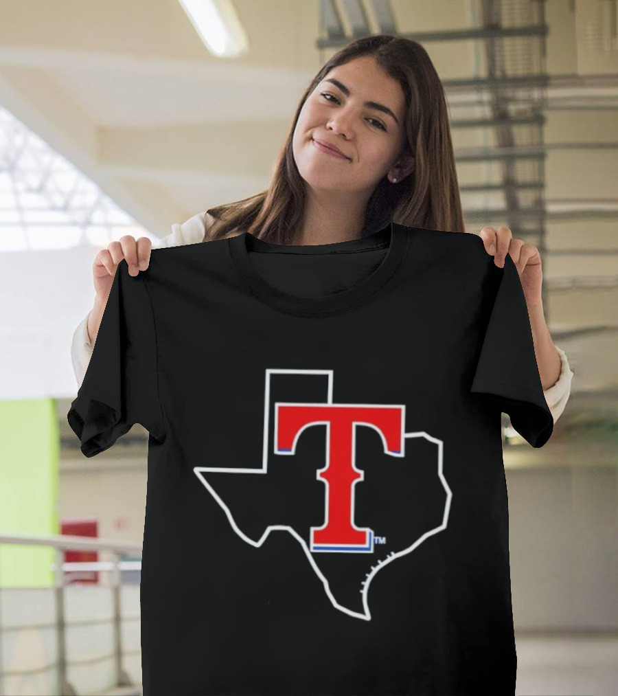 Texas Rangers MLB Iconic State T T-Shirt