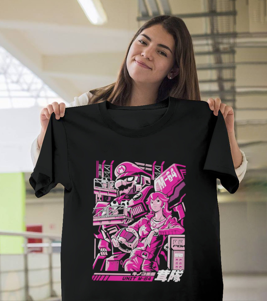 Unit M 64 Mario Mech M 64 Princess Peach T-Shirt