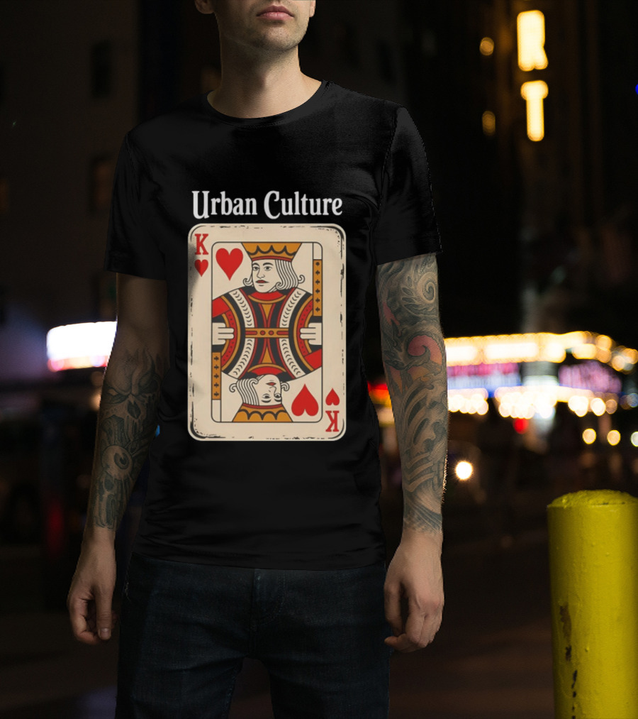 Urban Culture King Of Hearts Card T-Shirt