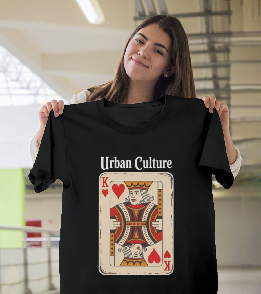 Urban Culture King Of Hearts Card T-Shirt