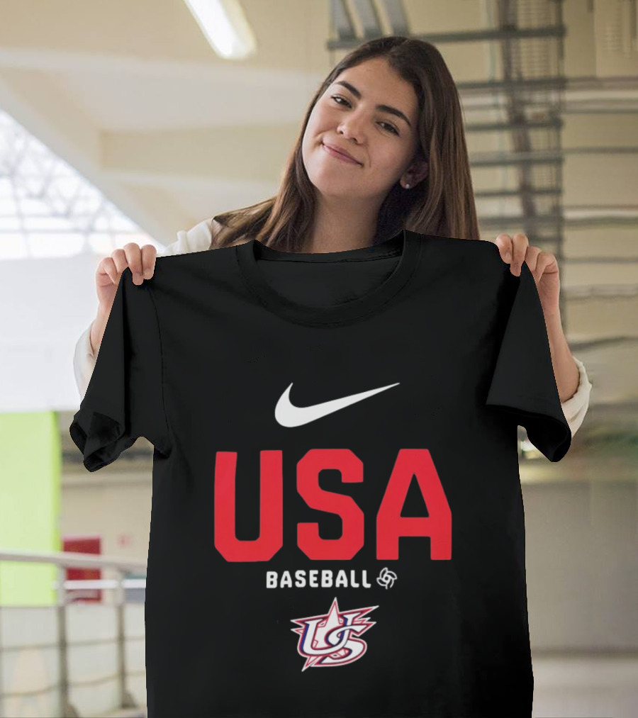 USA Baseball Nike Logo Team USA Sports Fan T-Shirt