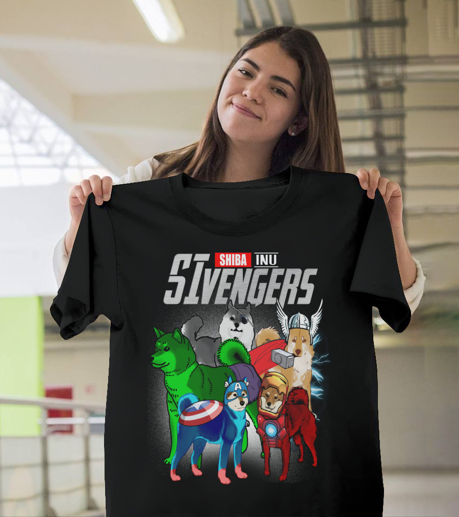 Shiba Inu SIvengers Dog Heroes Avengers T-Shirt