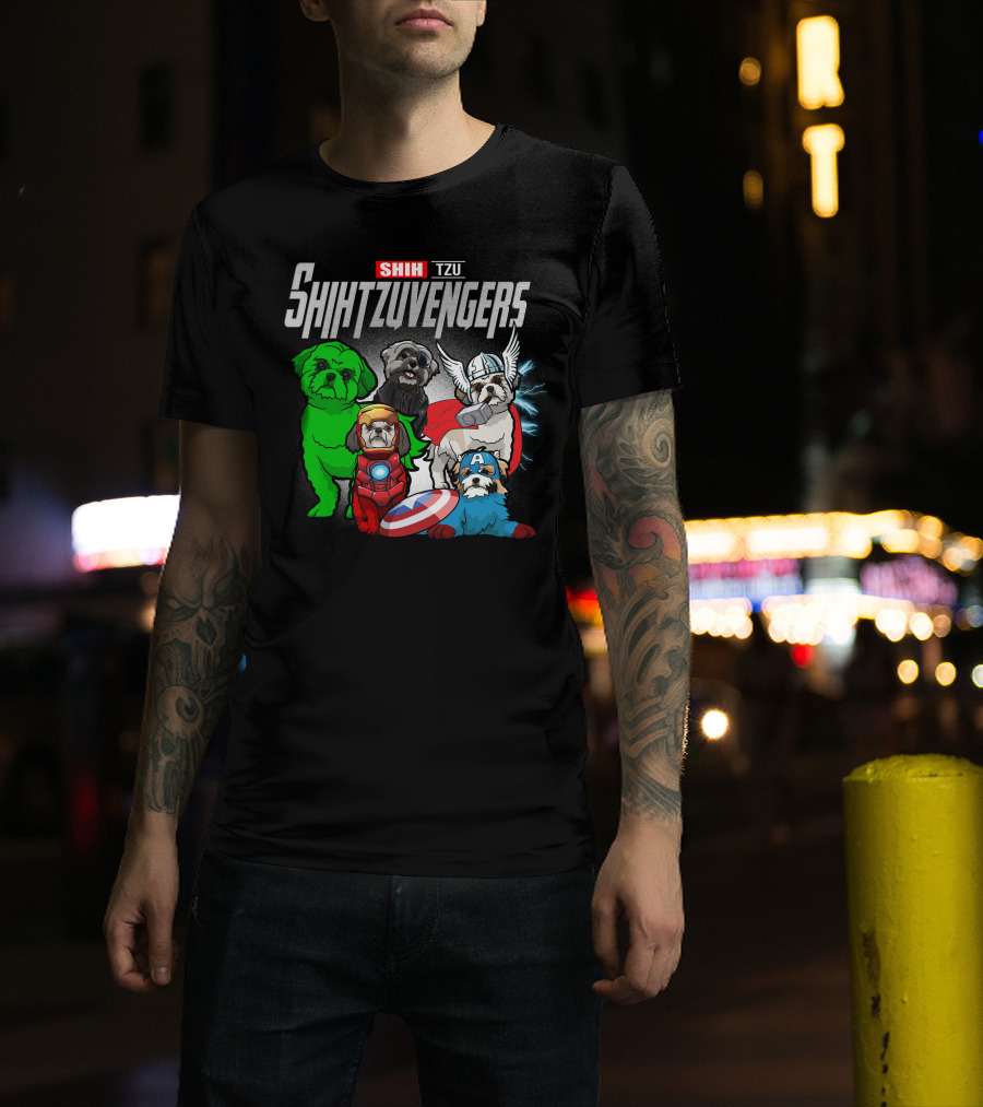 Shih Tzu Shihtzuvengers Marvel Dog T-Shirt