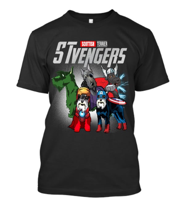 Scottish Terrier STvengers Assemble Heroes T-Shirt