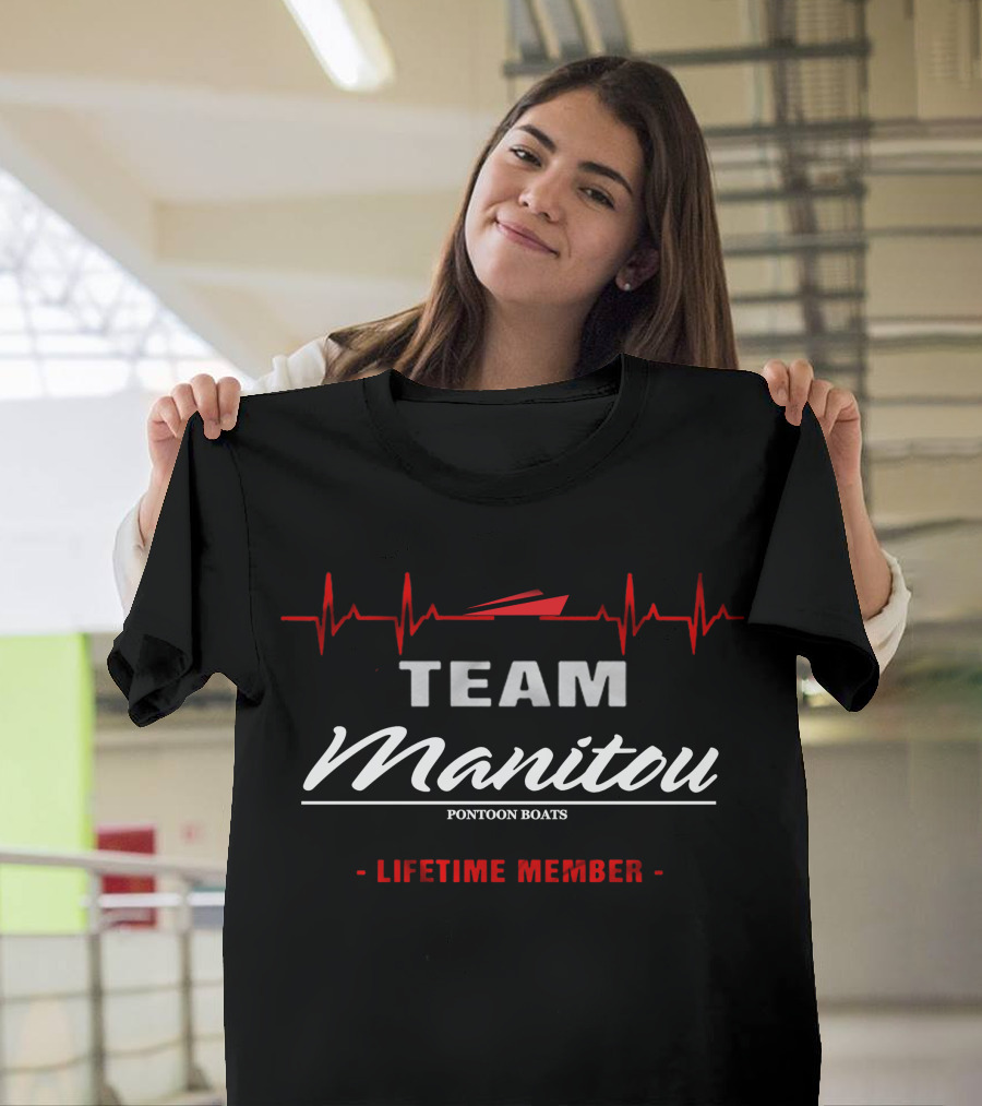 TEAM Manitou Pontoon Boats Lifetime Member T-Shirt