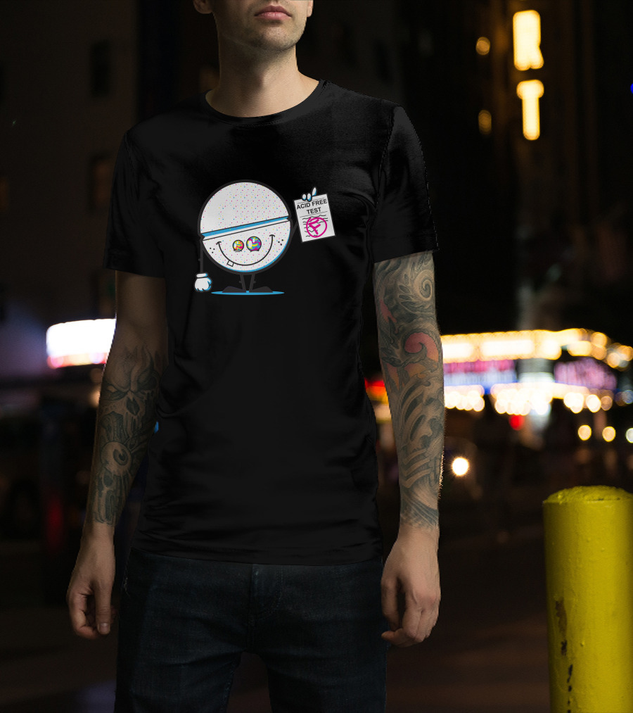 ACID FREE TEST COLORFUL SMILeY FACE 335020 T-Shirt