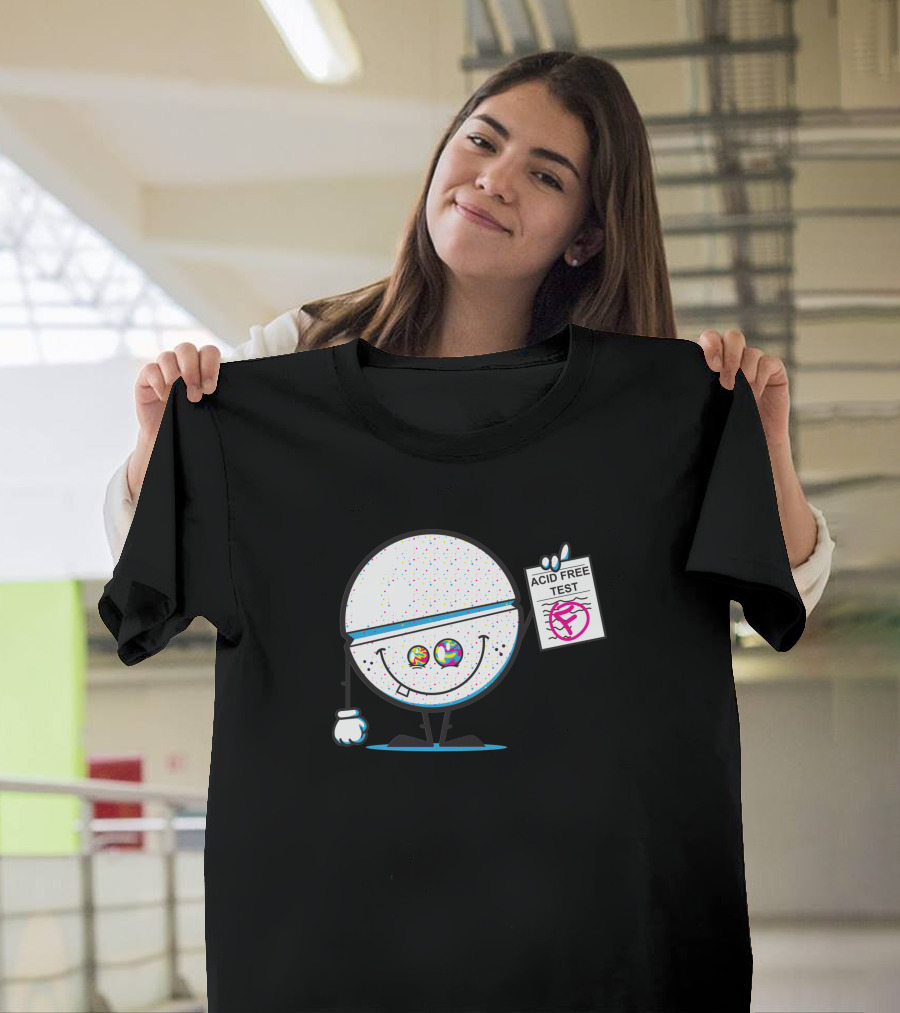 ACID FREE TEST COLORFUL SMILeY FACE 335020 T-Shirt