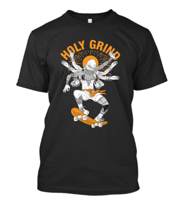 Holy Grind Skateboarding Deity Multilimb Monochrome T-Shirt