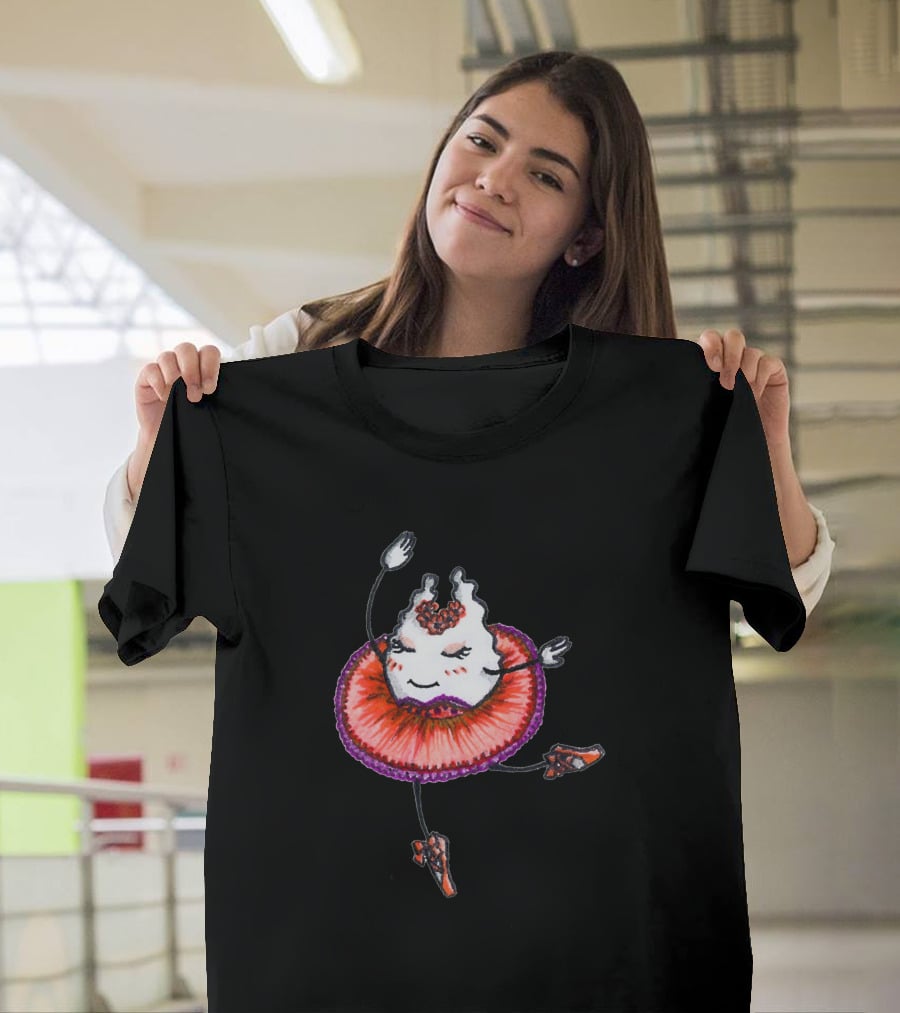 Ballerina Ghost In Red Tutu 1056645 T-Shirt