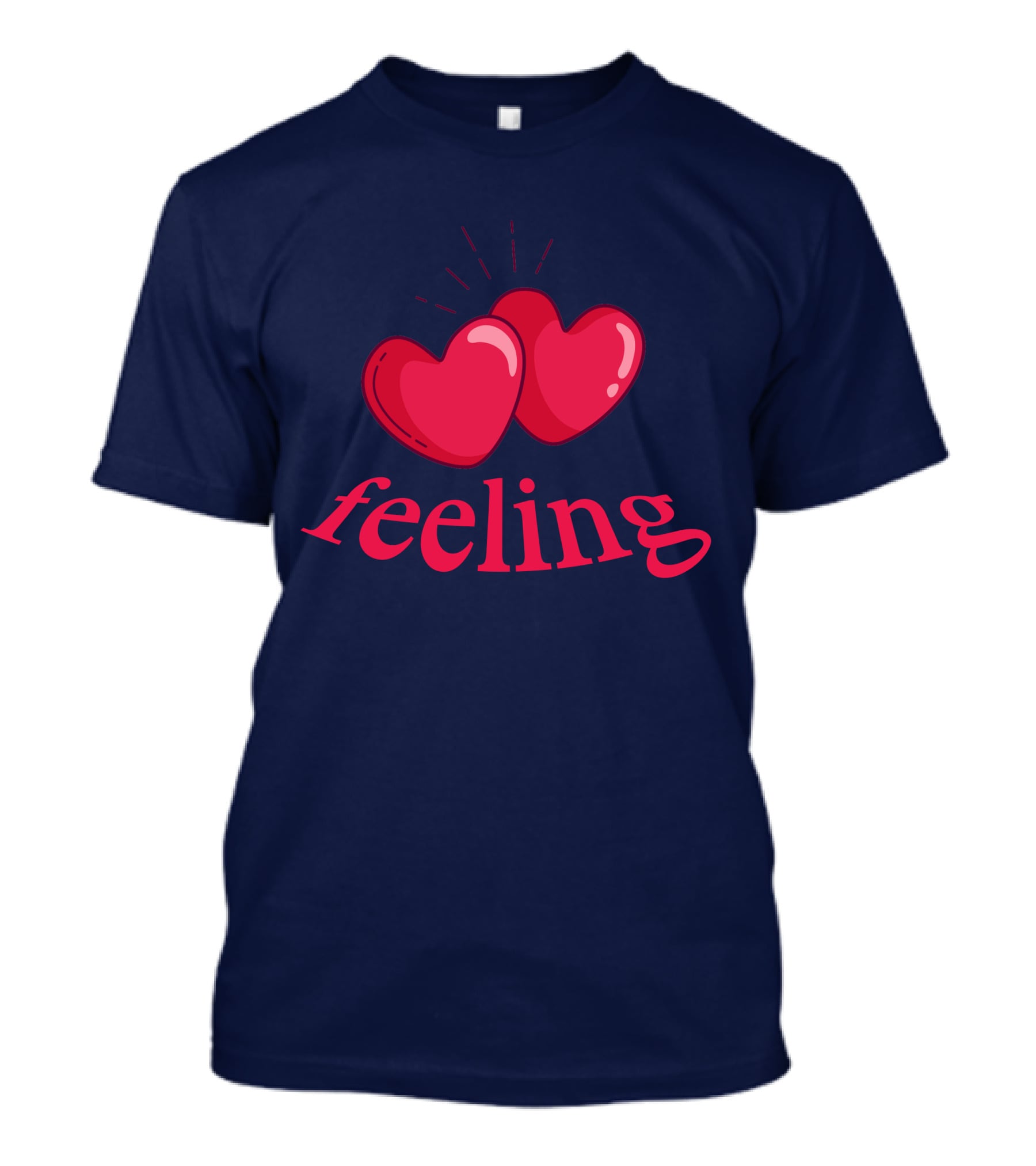 Feeling With Red Hearts Iconic T-Shirt