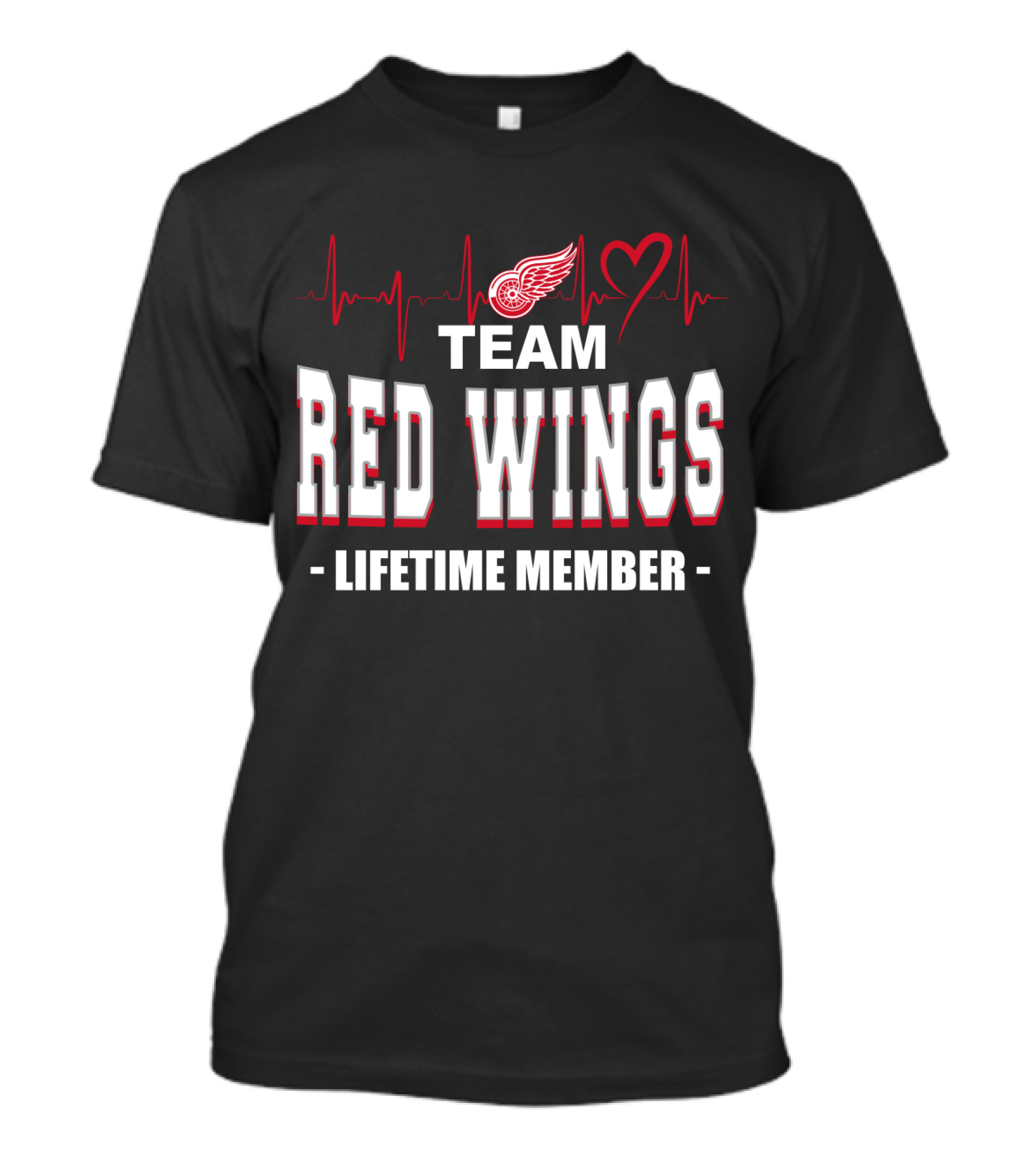 Team Red Wings Lifetime Member Detroit T-Shirt