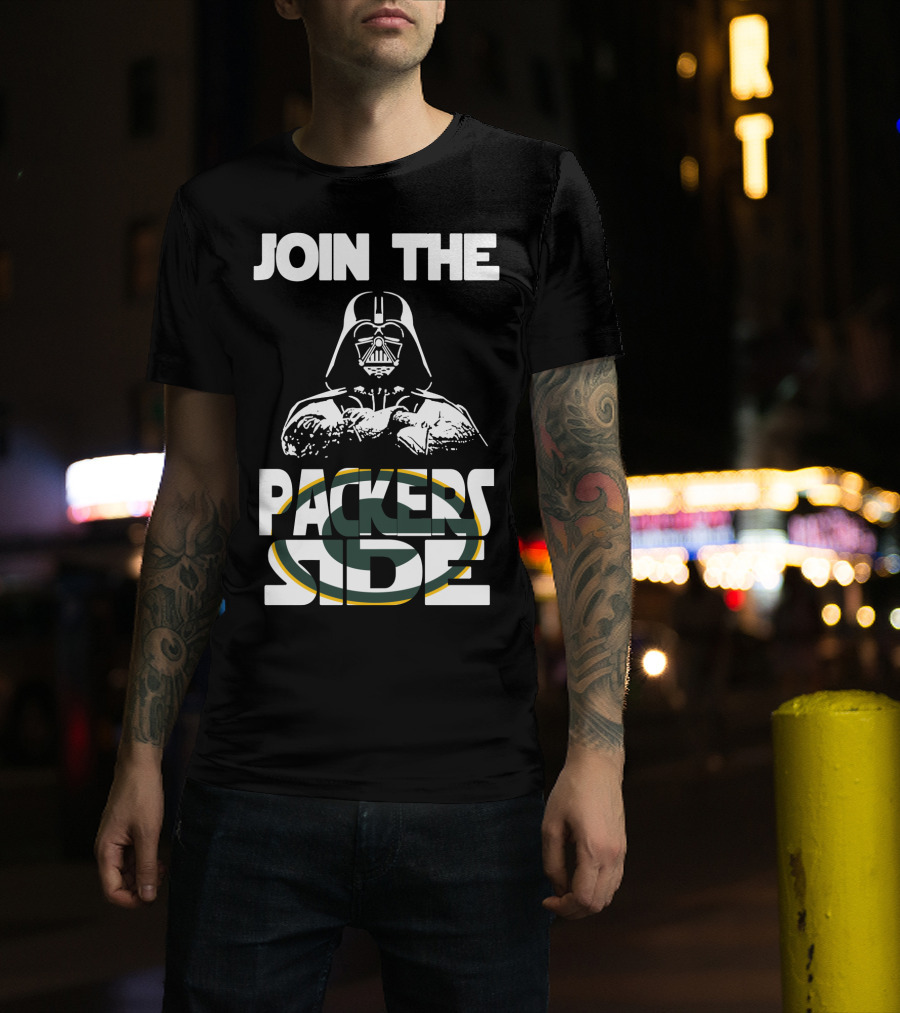 Join The Packers Side Darth Vader Star Wars Green Bay Packers T-Shirt