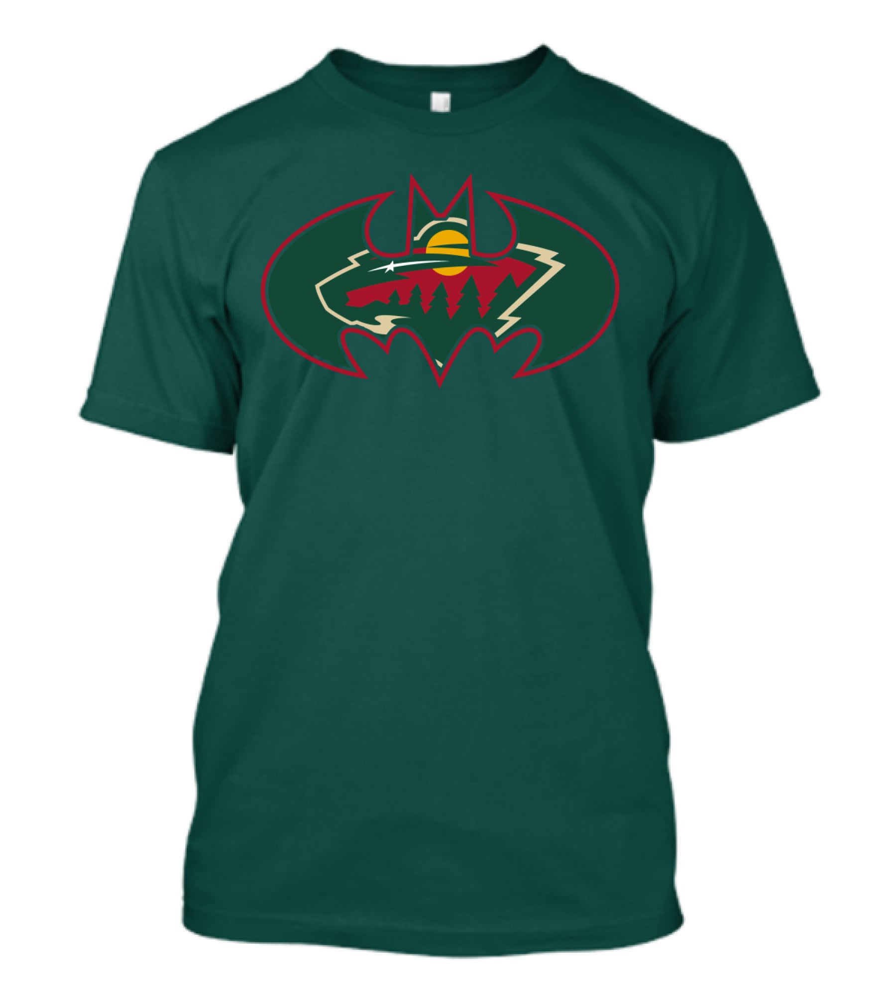 Minnesota Wild Batman Logo Mashup T-Shirt