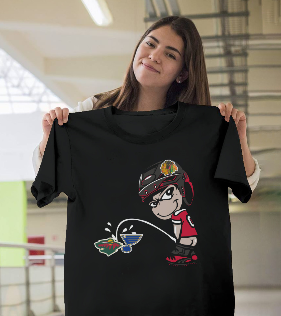 Blackhawks Hockey Rivalry Wild Blues T-Shirt