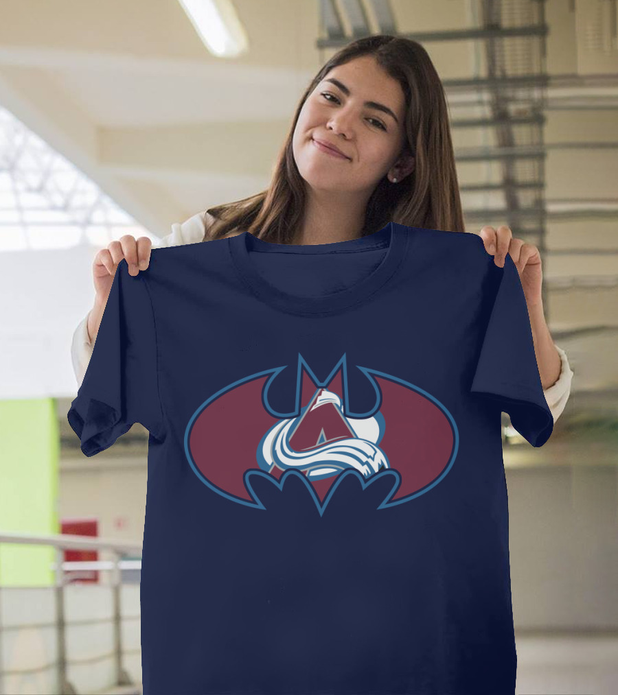 Colorado Avalanche Batman Logo Mashup T-Shirt