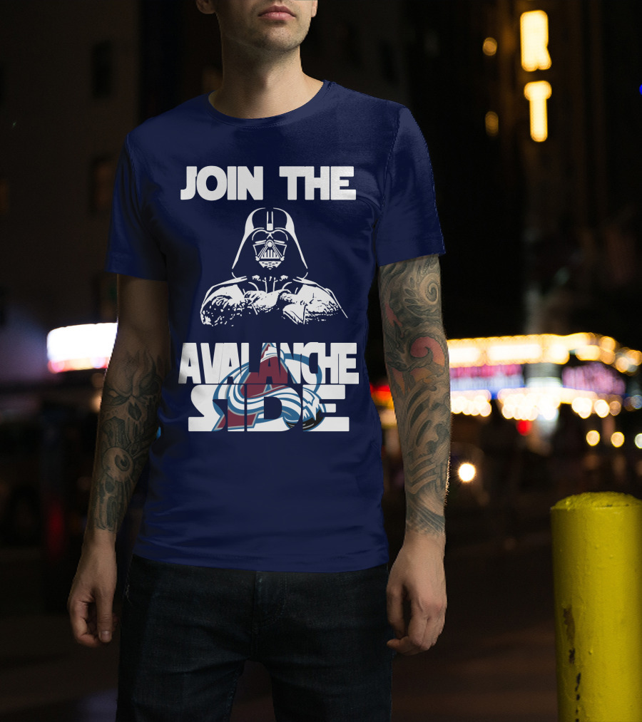 Join The Avalanche Side Star Wars Colorado Avalanche T-Shirt