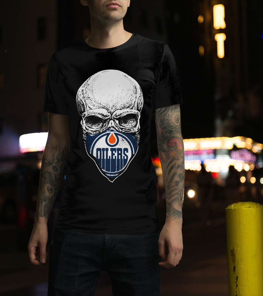 Edmonton Oilers Skull T-Shirt