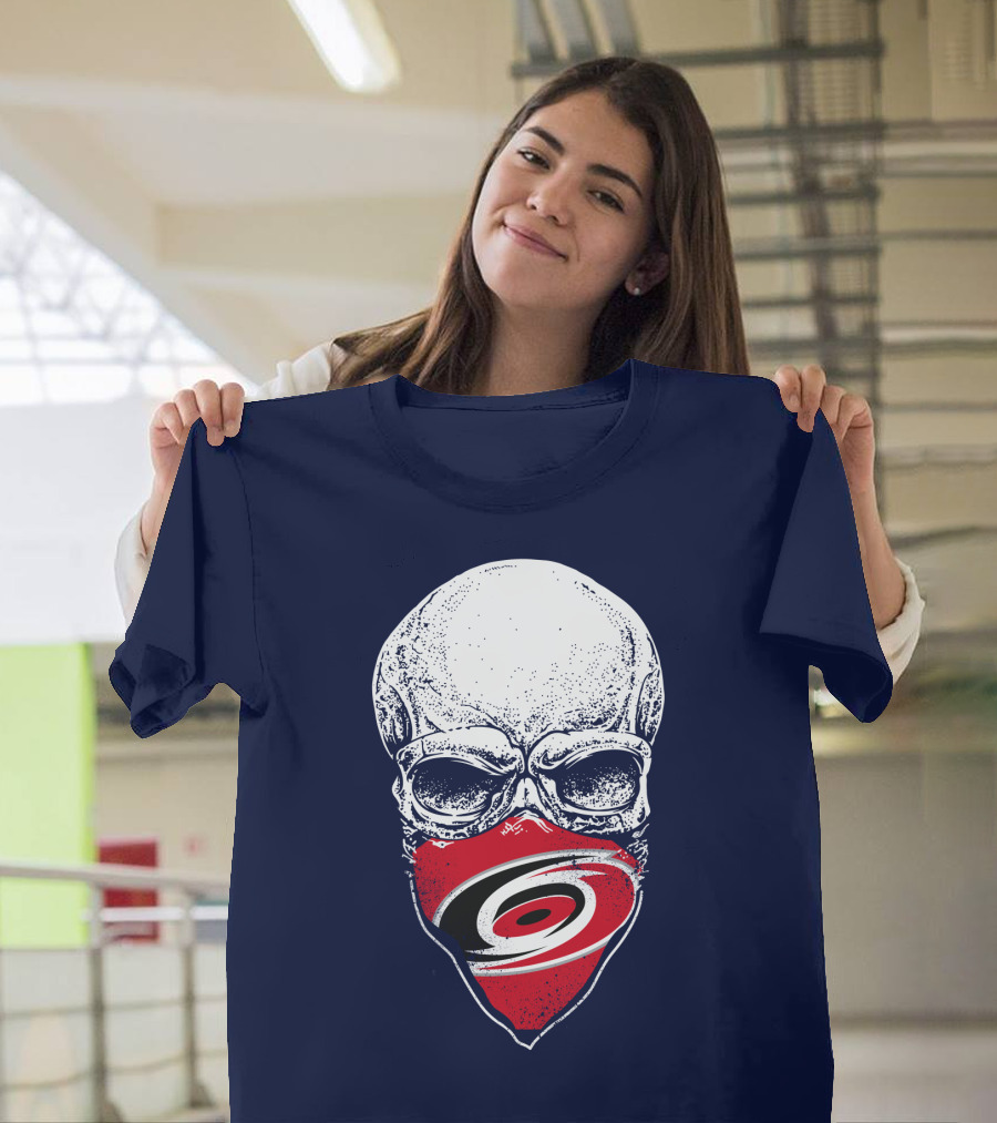 Carolina Hurricanes Skull Mask T-Shirt