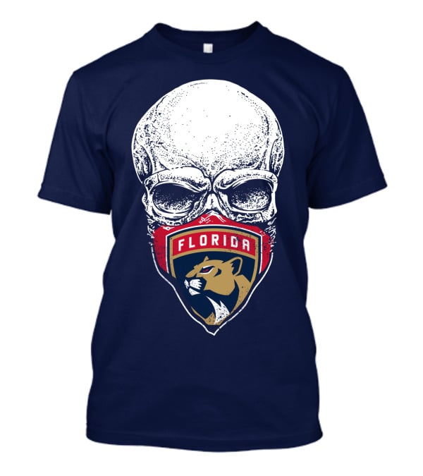 Florida Panthers Skull Logo Mask T-Shirt
