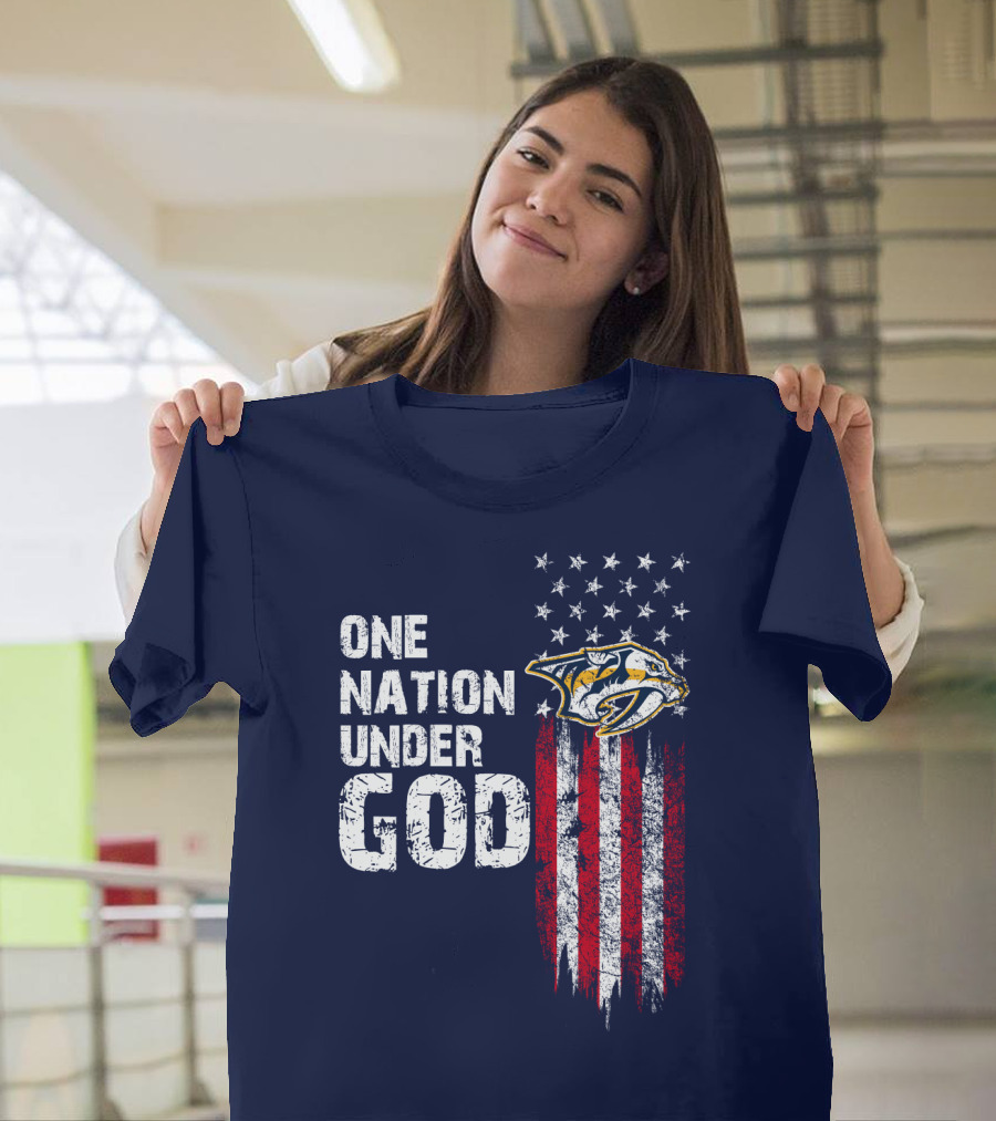 One Nation Under God Nashville Predators T-Shirt