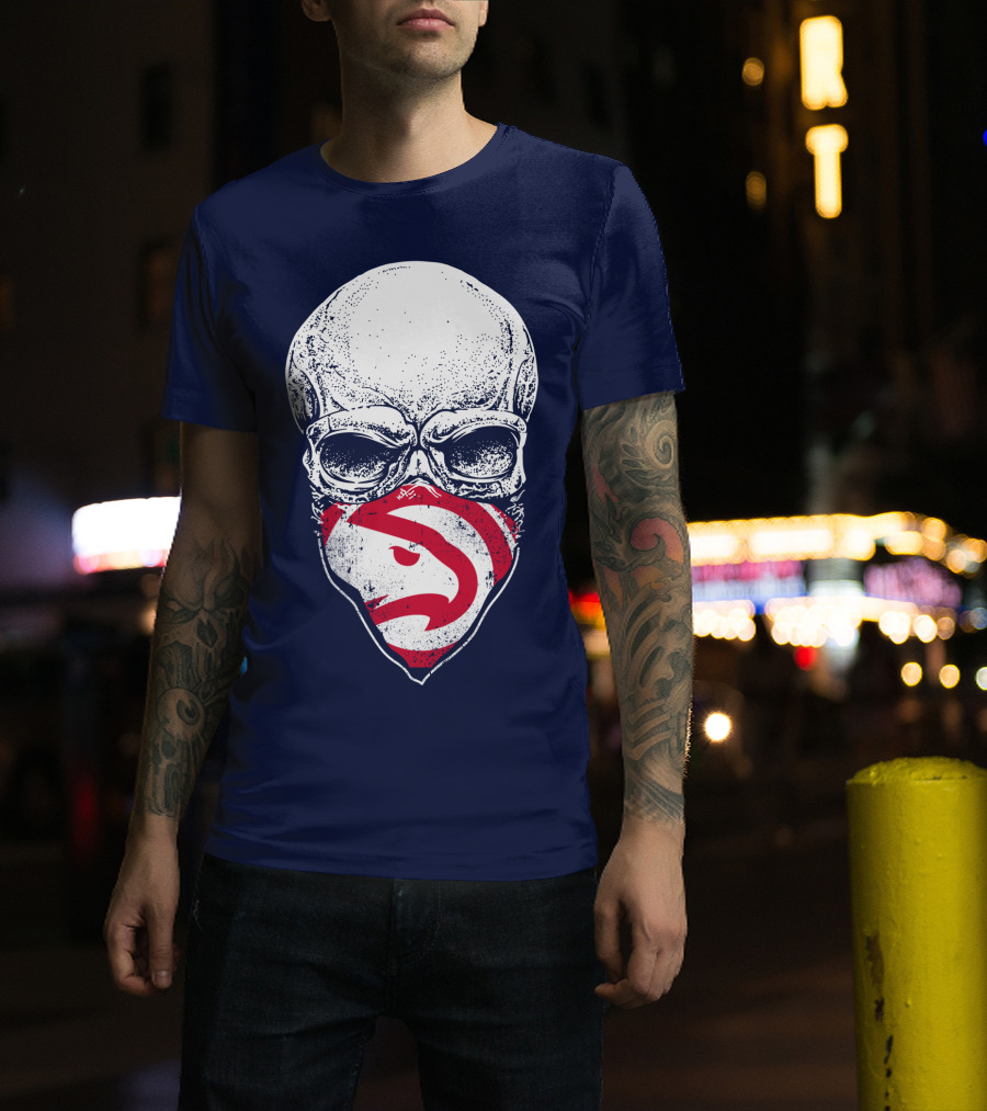 Atlanta Hawks Skull T-Shirt