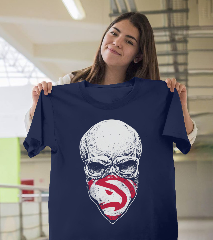 Atlanta Hawks Skull T-Shirt