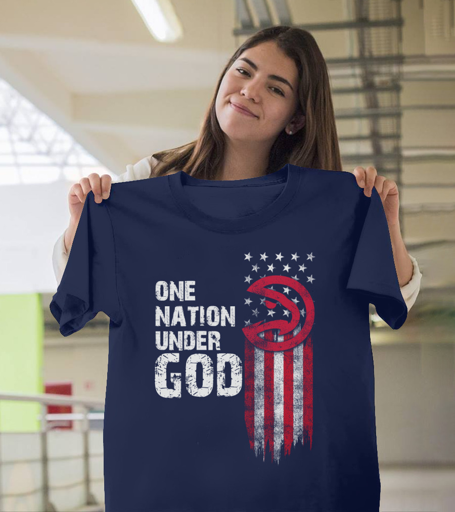 One Nation Under God Atlanta Hawks T-Shirt