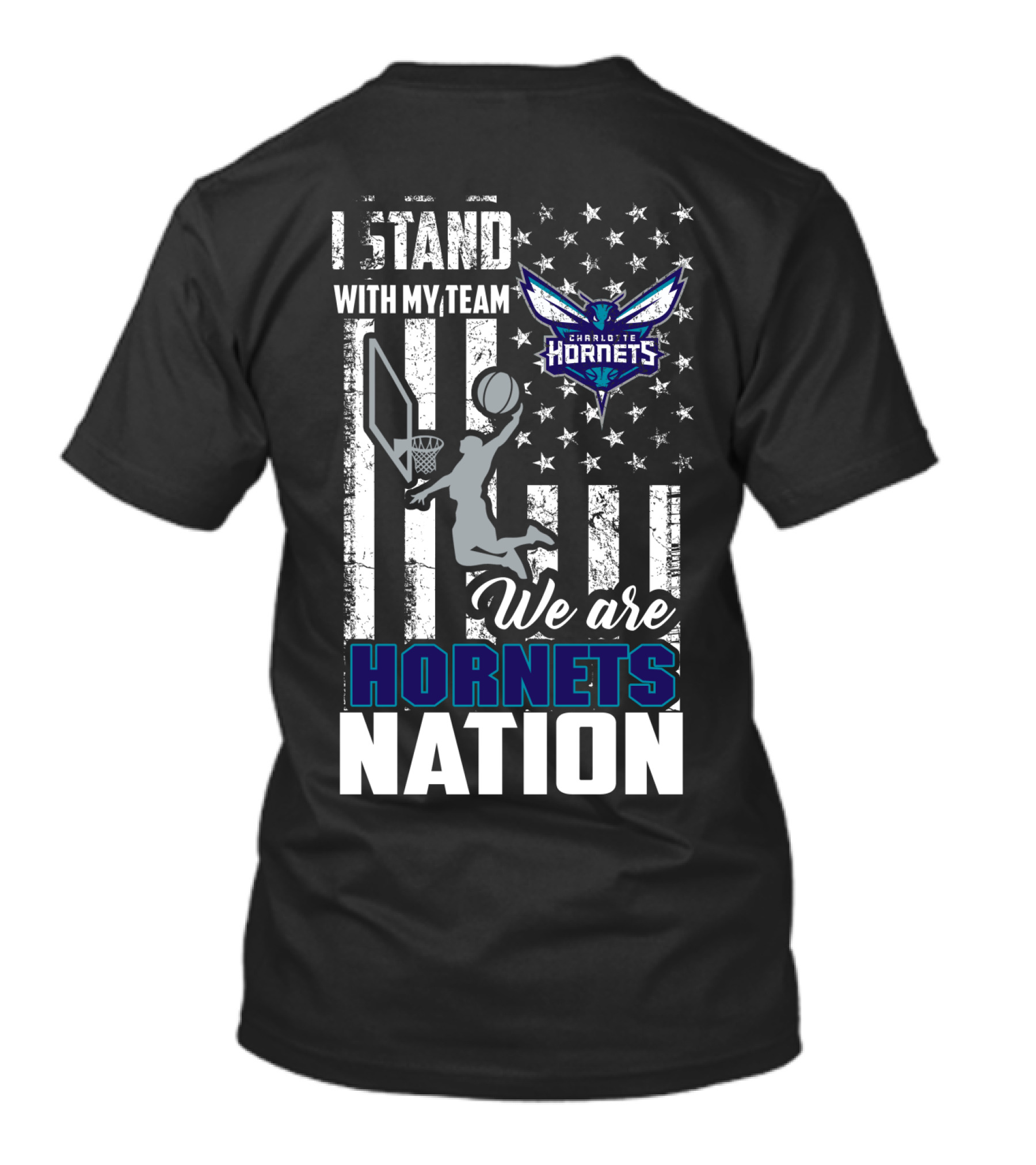 I Stand With My Team Charlotte Hornets We Are Hornets Nation T-Shirt