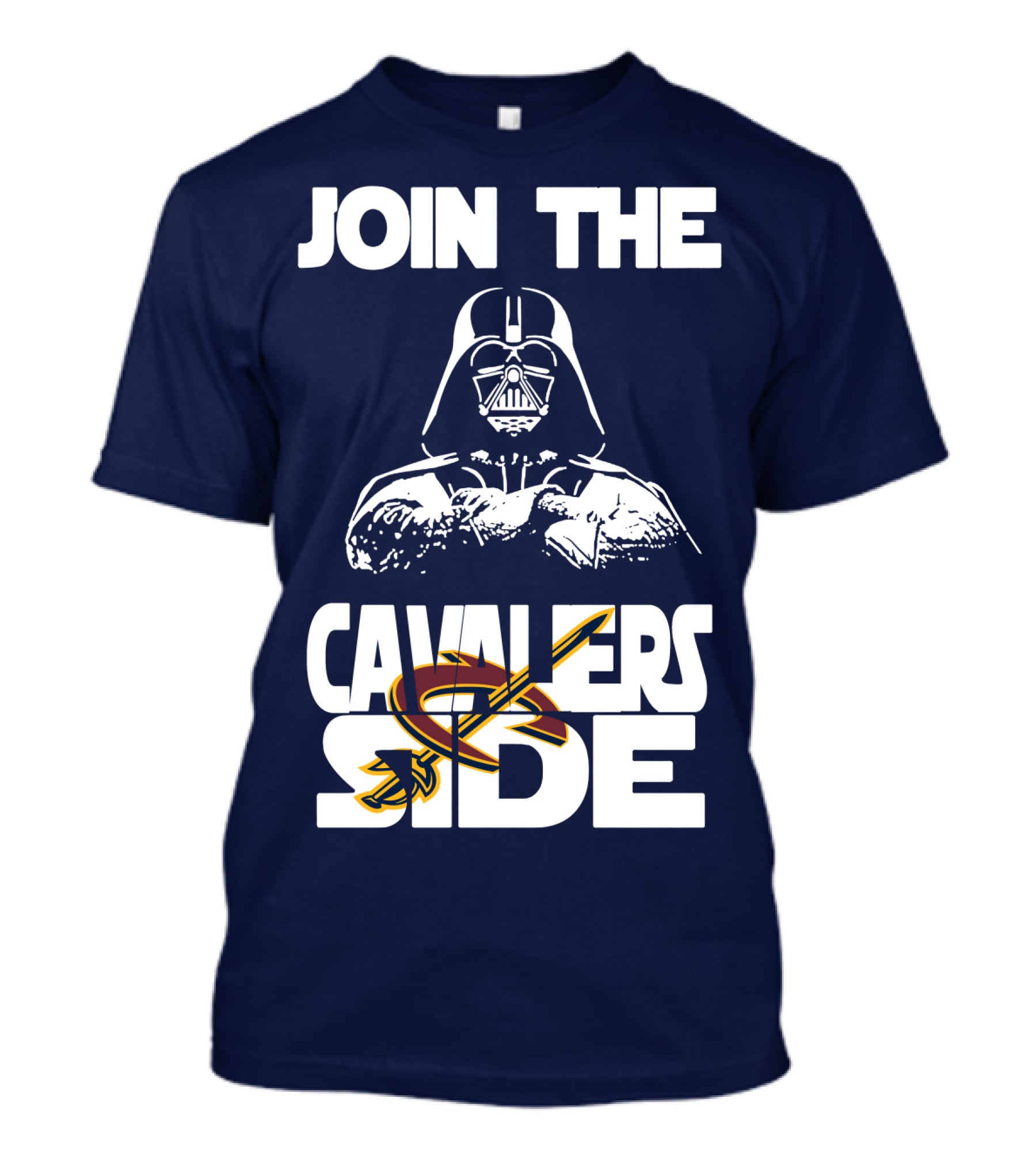 Join The Cavaliers Side Cleveland Cavaliers Star Wars Darth Vader T-Shirt