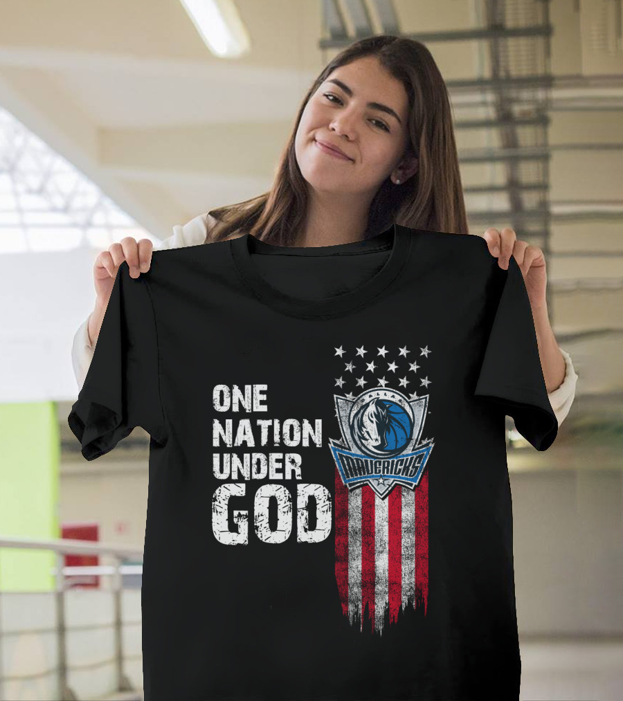 One Nation Under God Dallas Mavericks T-Shirt