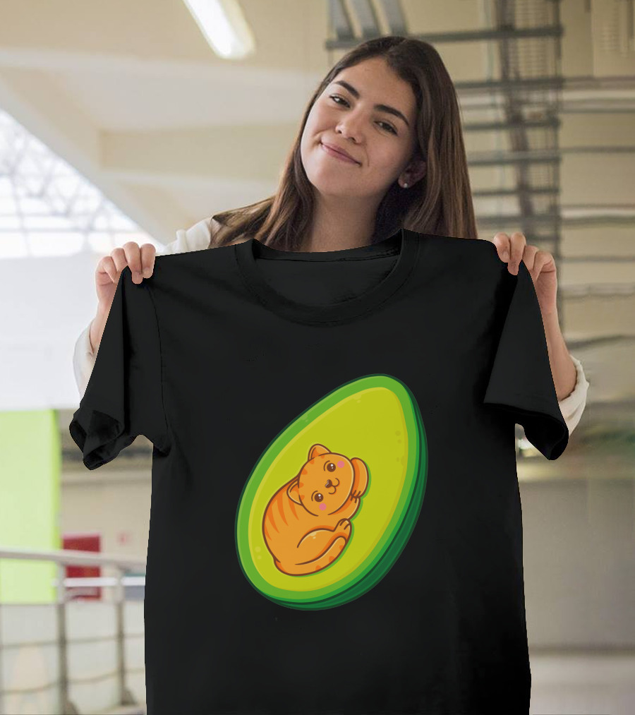 Avocato Cute Cat In Avocado 1635797 T-Shirt