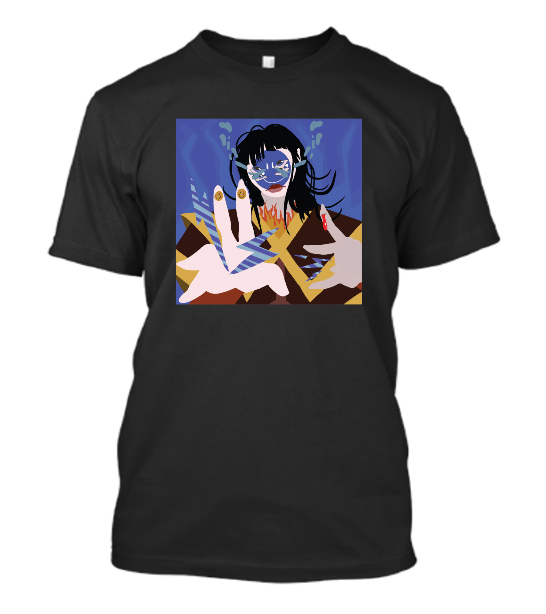 Azula 1540907 Blue Flames Avatar Character Concept T-Shirt